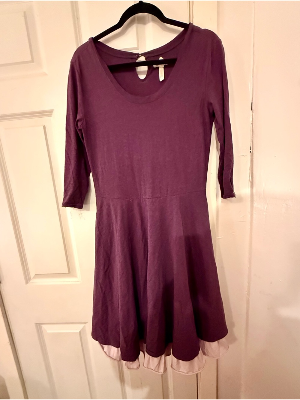Matilda Jane Purple Scoop Neck Fit-and-Flare Dress